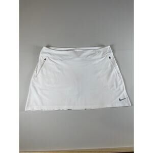 Nike Golf Tour Performance White Dri‑Fit Skort Size XL Built‑In Shorts